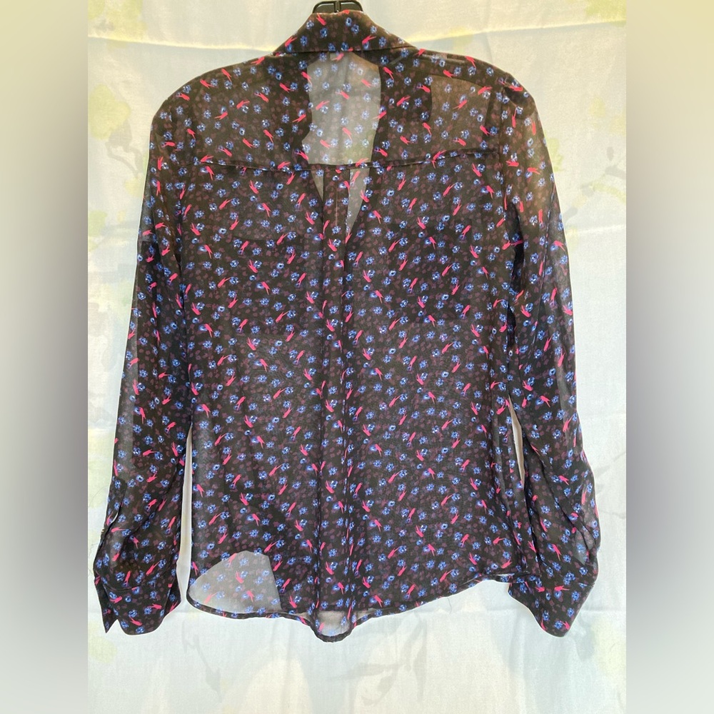 Express sheer button down, XS - Picture 3 of 4